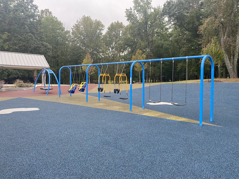 poured in place rubber on the playground